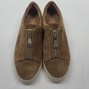 Frye Lena Suede Tan Fashion Women's Sneakers 8.5M